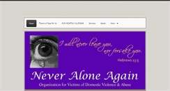 Desktop Screenshot of neveraloneagain.org