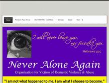 Tablet Screenshot of neveraloneagain.org
